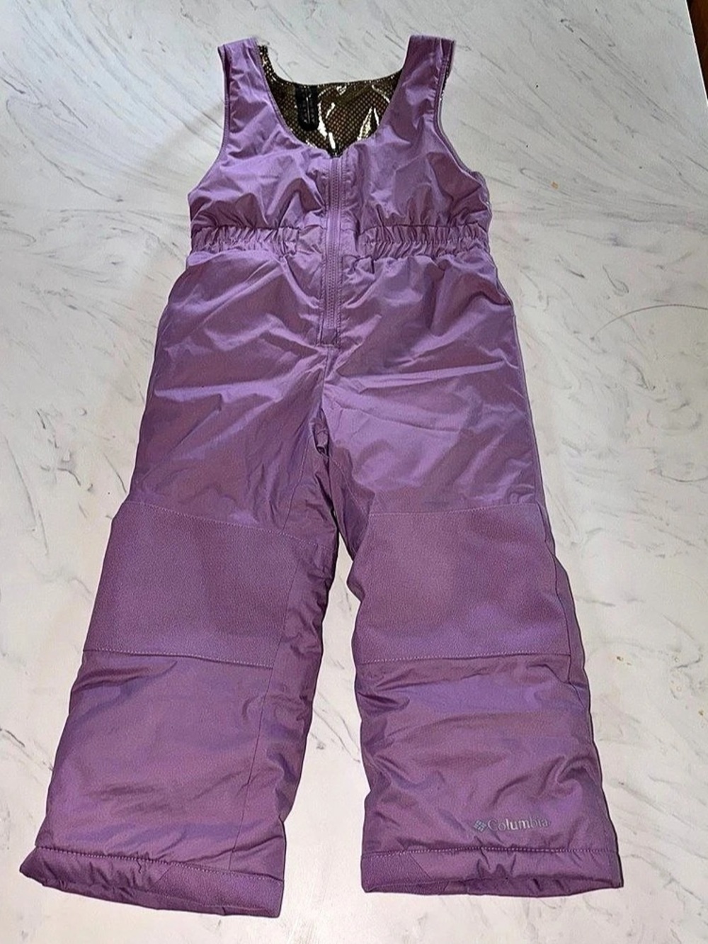 Columbia Mighty Mogul Set Purple Snow Bib Overalls 4t lavendar snow outfit